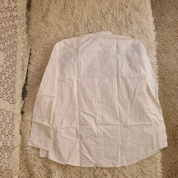 NWT George white button down shirt size 5X - Picture 3 of 3